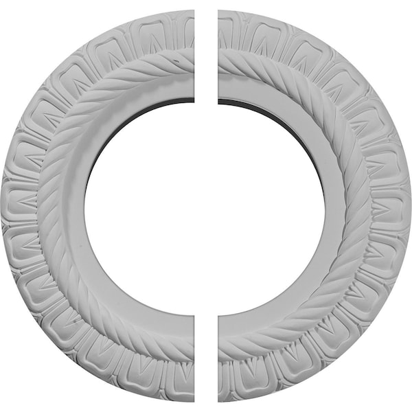 Ekena Millwork Claremont Ceiling Medallion, Two Piece (Fits Canopies up to 7"), 10 5/8"OD x 5 3/4"ID x 1/2"P CM10CL2 - main